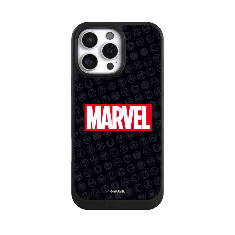 iPhone 16 Pro Max NIVOcore Marvel Logo Black Red 