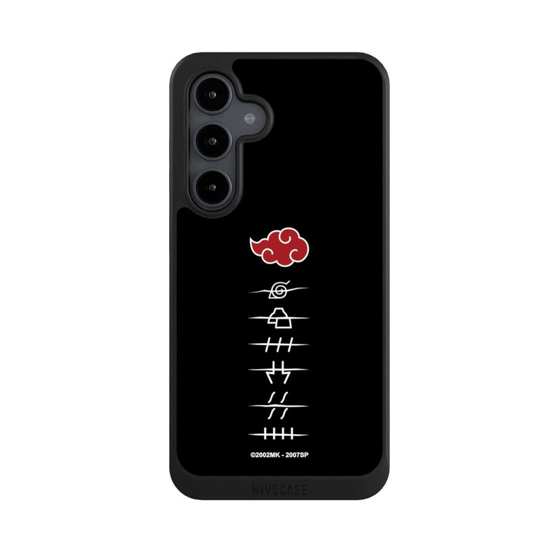 Galaxy S24 FE NIVOcore Symboles des membres de l'Akatsuki noirs