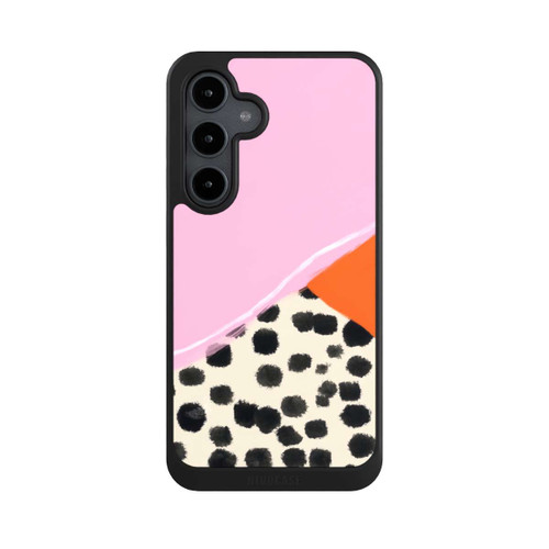 Samsung Galaxy S24 FE 5G NIVOcore Pink and Orange Modern Art with Dots