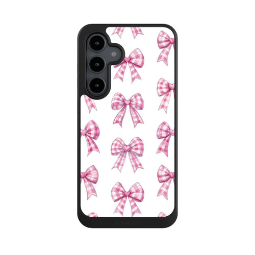 Samsung Galaxy S24 FE 5G NIVOcore Pink Gingham Hearts and Bows