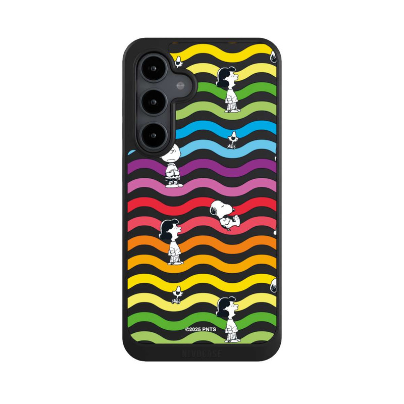 Galaxy S24 FE NIVOcore Snoopy Pattern Rainbow Transparent