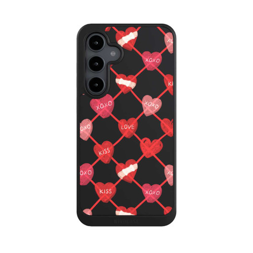 Samsung Galaxy S24 FE 5G NIVOcore Heart Pattern XOXO Red