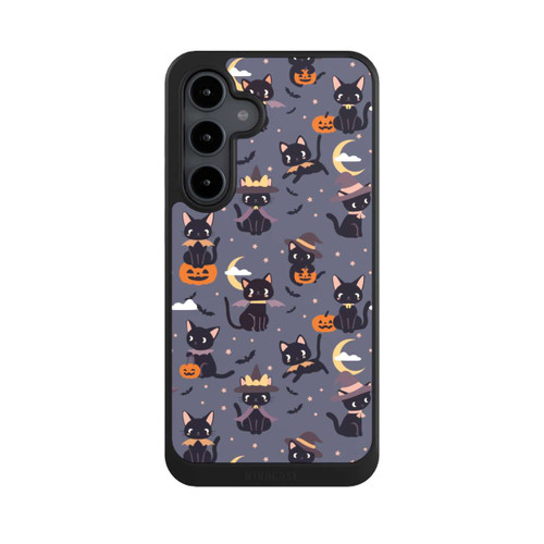 Samsung Galaxy S24 FE 5G NIVOcore Cute Halloween Witch Cats and Pumpkins