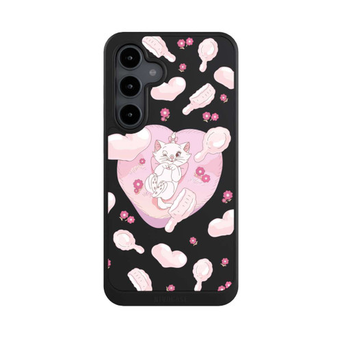 Samsung Galaxy S24 FE 5G NIVOcore Aristochats Marie Cœurs Rose Transparent
