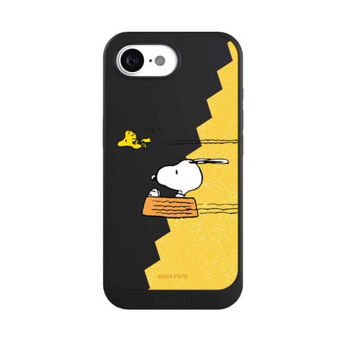 Apple iPhone 16e NIVOcore Peanuts-Snoopy und Woodstock Transparent