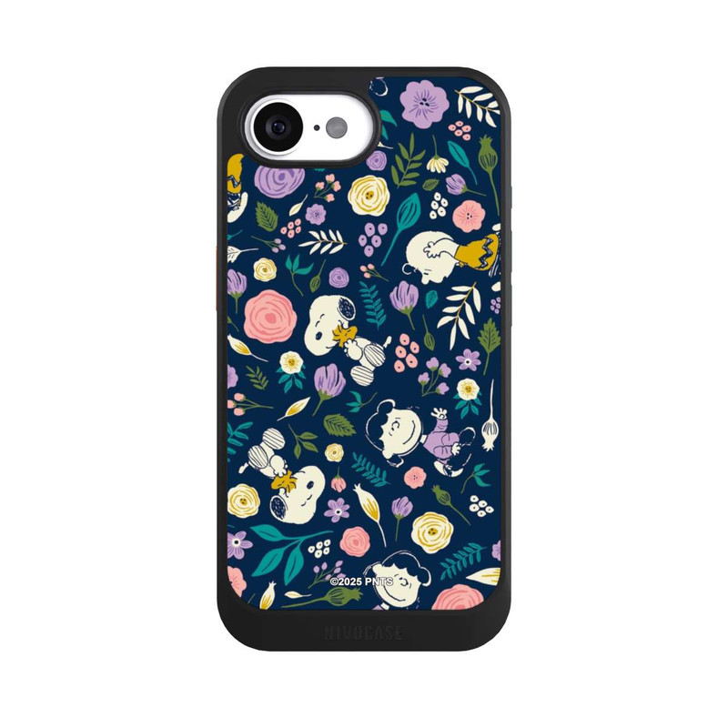 iPhone 16e NIVOcore Peanuts Dark Flower Pattern