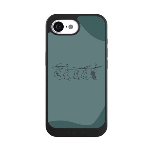 Apple iPhone 16e NIVOcore Christmas stockings line art minimalistic