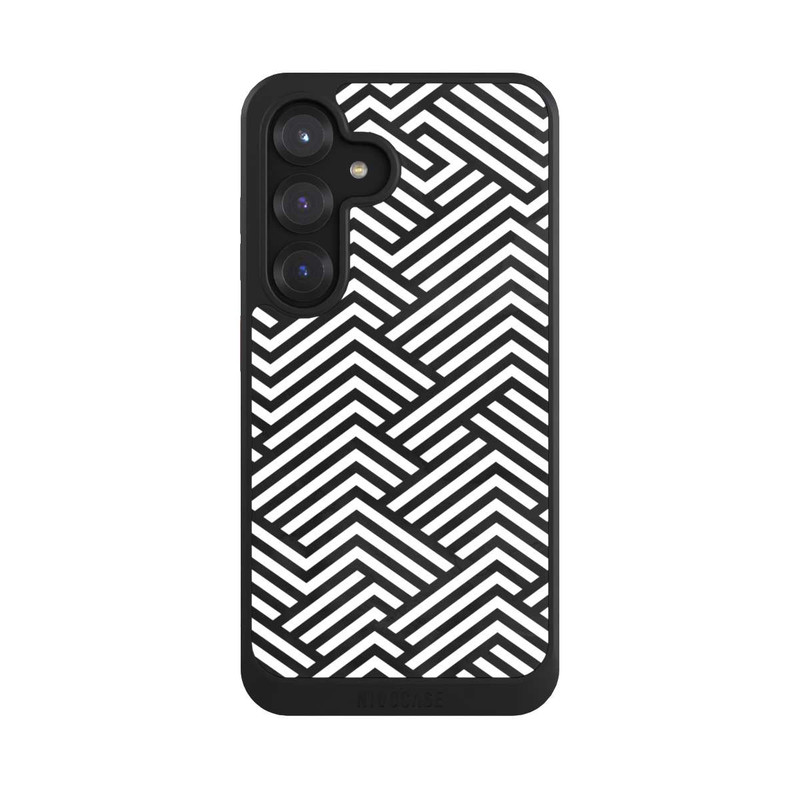 Galaxy S25 NIVOcore Black and White ZigZag