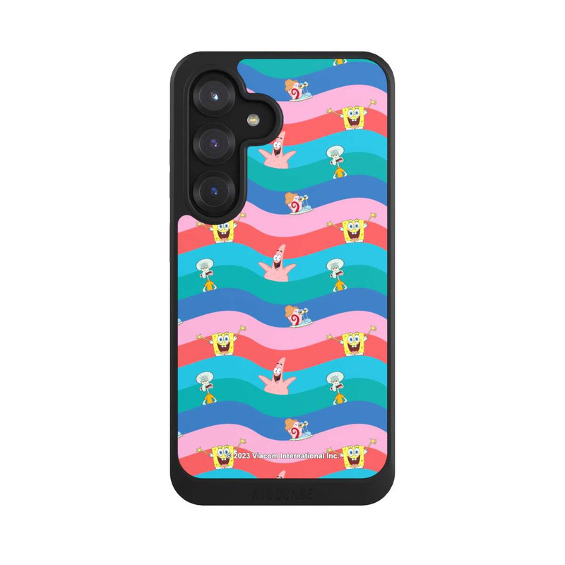 Galaxy S25 NIVOcore Spongebob Friends Colorful Waves