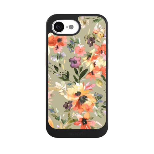Apple iPhone 17e NIVOcore Painterly Tropical Flowers Sage Green