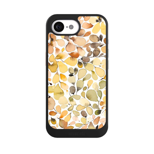 Apple iPhone 17e NIVOcore Eucalyptus Watercolor Leaves Brown Autumn