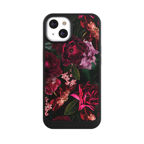 Apple iPhone 13 NIVOcore Dark Red and Pink Flowers
