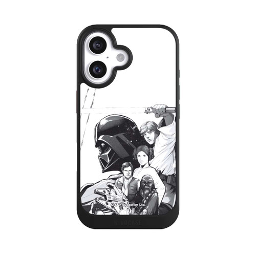 Apple iPhone 16 NIVOcore Star Wars Characters - Black and White