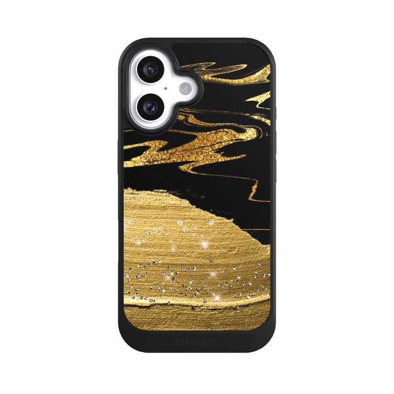 iPhone 16 NIVOcore Marble Golden Look Veins
