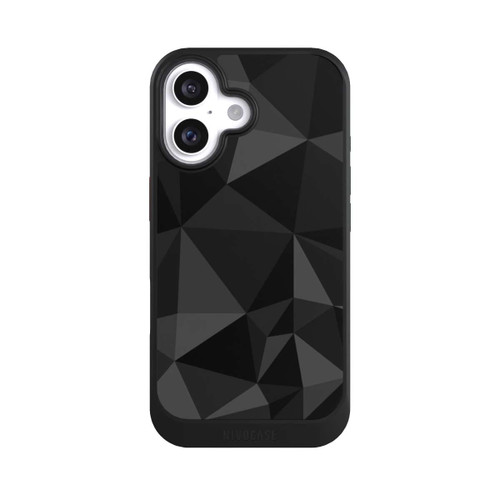 Apple iPhone 16 NIVOcore Polygon Pattern Black