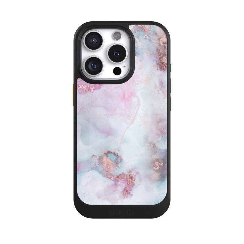 iPhone 16 Pro NIVOcore Alcohol Ink Marble Blue
