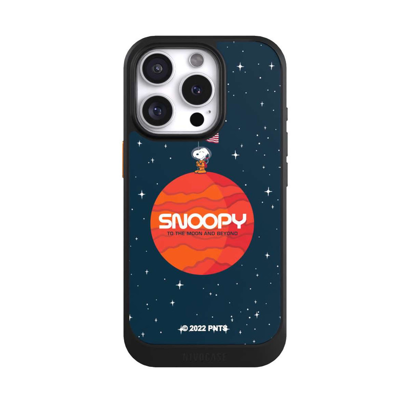 iPhone 16 Pro NIVOcore Snoopy Space Traveller Orange