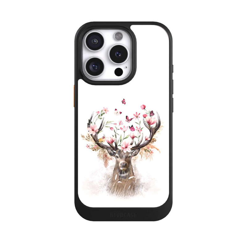 iPhone 16 Pro NIVOcore Deer Flowers Antlers