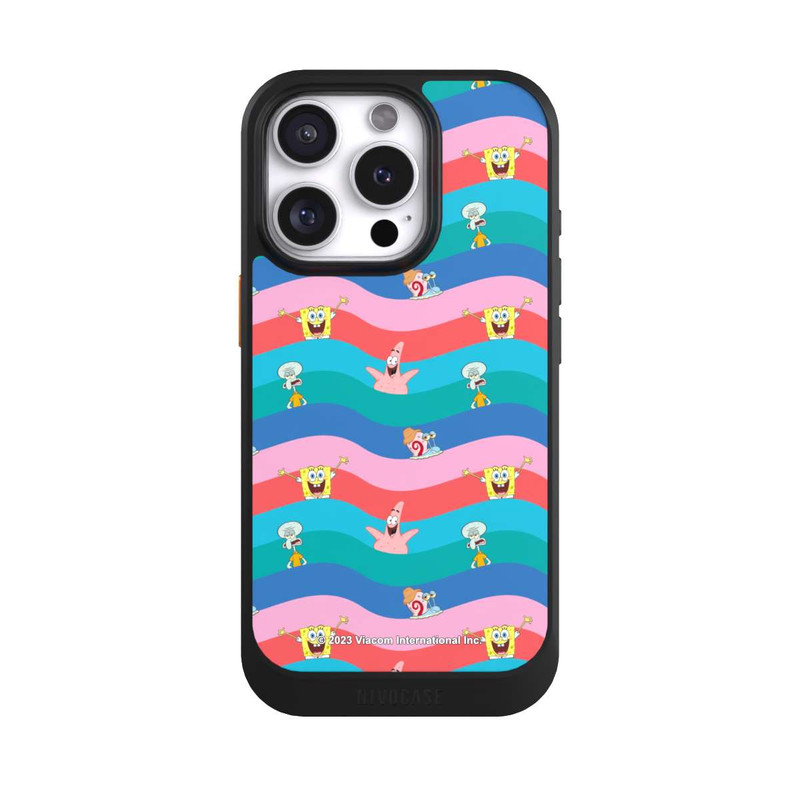 iPhone 16 Pro NIVOcore Spongebob Friends Colorful Waves