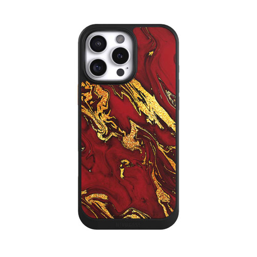 Apple iPhone 16 Pro Max NIVOcore Red Gold Marble Look