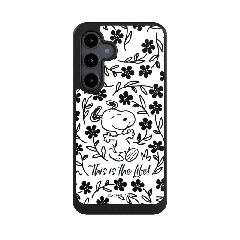 Galaxy S24 FE NIVOcore Snoopy This Is The Life Noir & Blanc