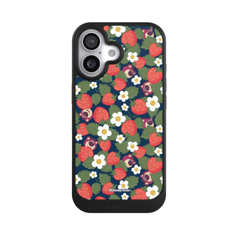 iPhone 17 NIVOcore Lotso Toy Story Strawberry Flower Pattern