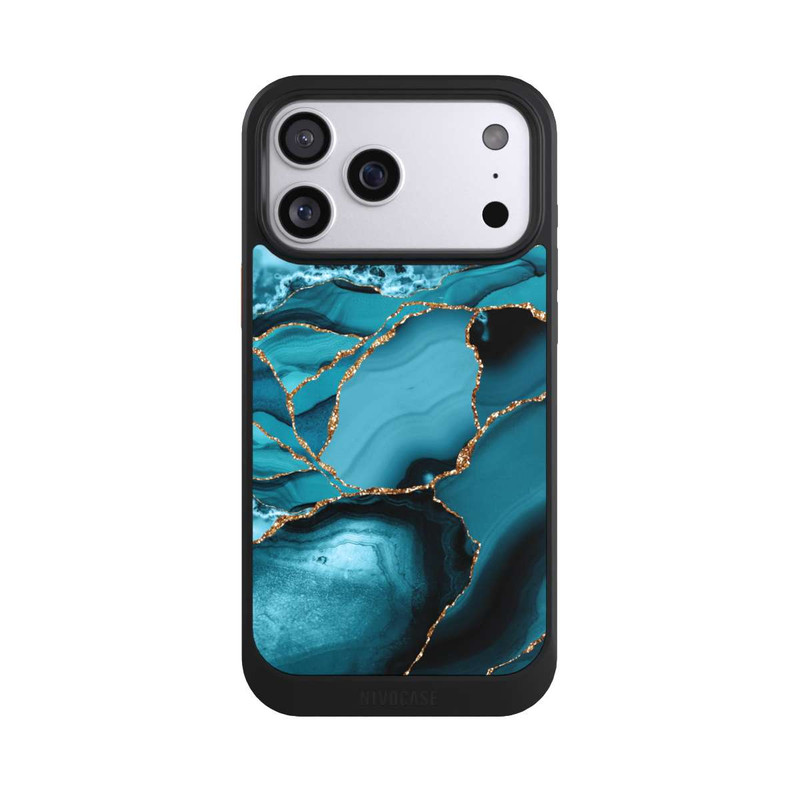 iPhone 17 Pro Max NIVOcore Ice Blue Marble Landscape