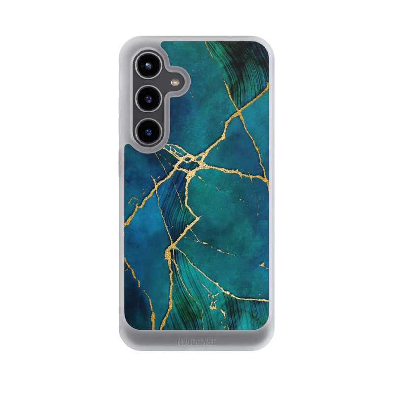 Galaxy S24 + NIVOcore Mineral glamour blue gold look