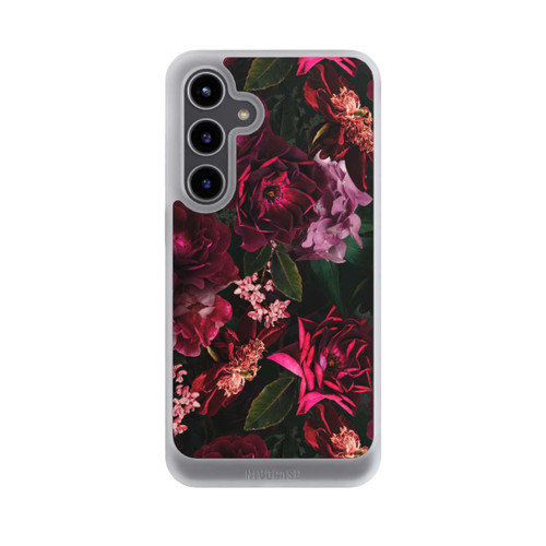Samsung Galaxy S24+ NIVOcore Dark Red and Pink Flowers