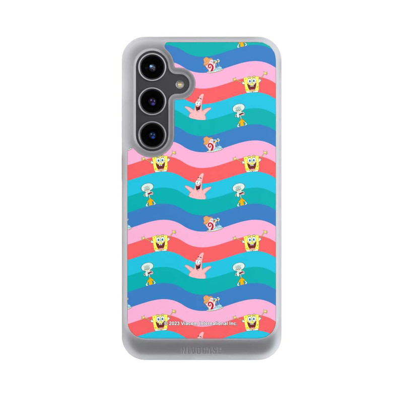 Galaxy S24 + NIVOcore Spongebob Friends Colorful Waves