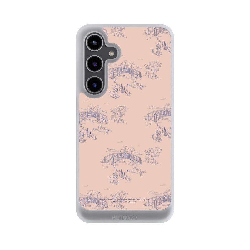 Galaxy S24 + NIVOcore Winnie the Pooh Retro Pattern Bridges Pink