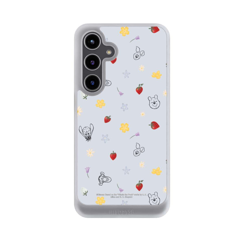 Galaxy S24 + NIVOcore Winnie the Pooh and Friends Strawberry Pattern Blue