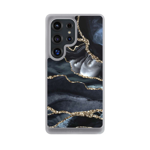 Samsung Galaxy S25 Ultra NIVOcore Dark Marble Gold Glitter Look