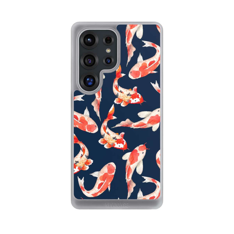 Galaxy S25 Ultra NIVOcore Coral Fish on Blue Background