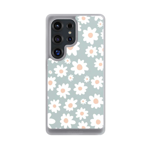 Samsung Galaxy S25 Ultra NIVOcore Daisy Flower Seamless Pattern Green
