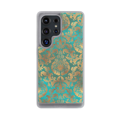 Samsung Galaxy S25 Ultra NIVOcore Damask Wallpaper Turquoise