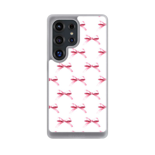 Samsung Galaxy S25 Ultra NIVOcore Pink Bow on White Pattern