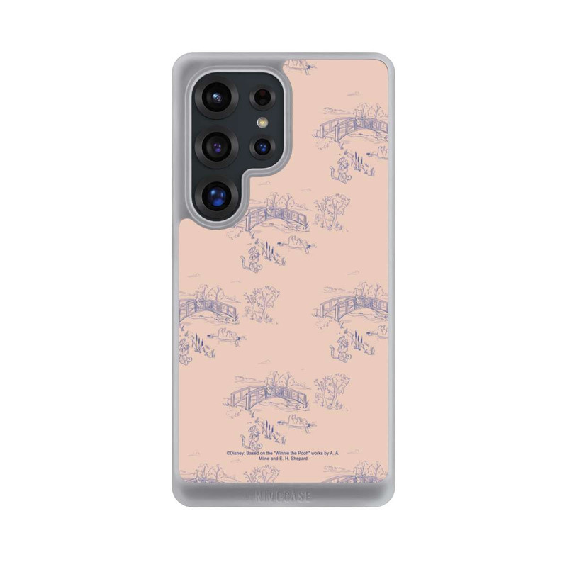 Galaxy S25 Ultra NIVOcore Winnie the Pooh Retro Pattern Bridges Pink