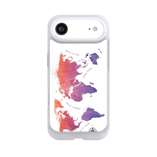 Apple iPhone Air NIVOcore Worldmap (Watercolor) white