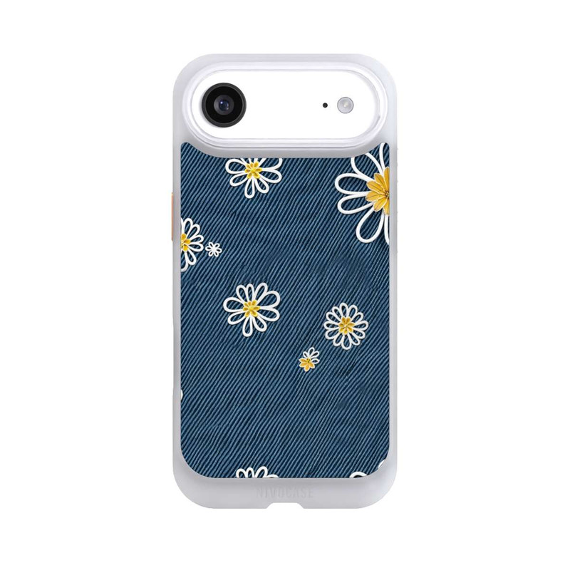 iPhone Air NIVOcore Jeans Flowers Pattern with AI