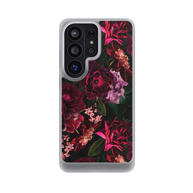 Galaxy S26 Ultra NIVOcore Dark Red and Pink Flowers