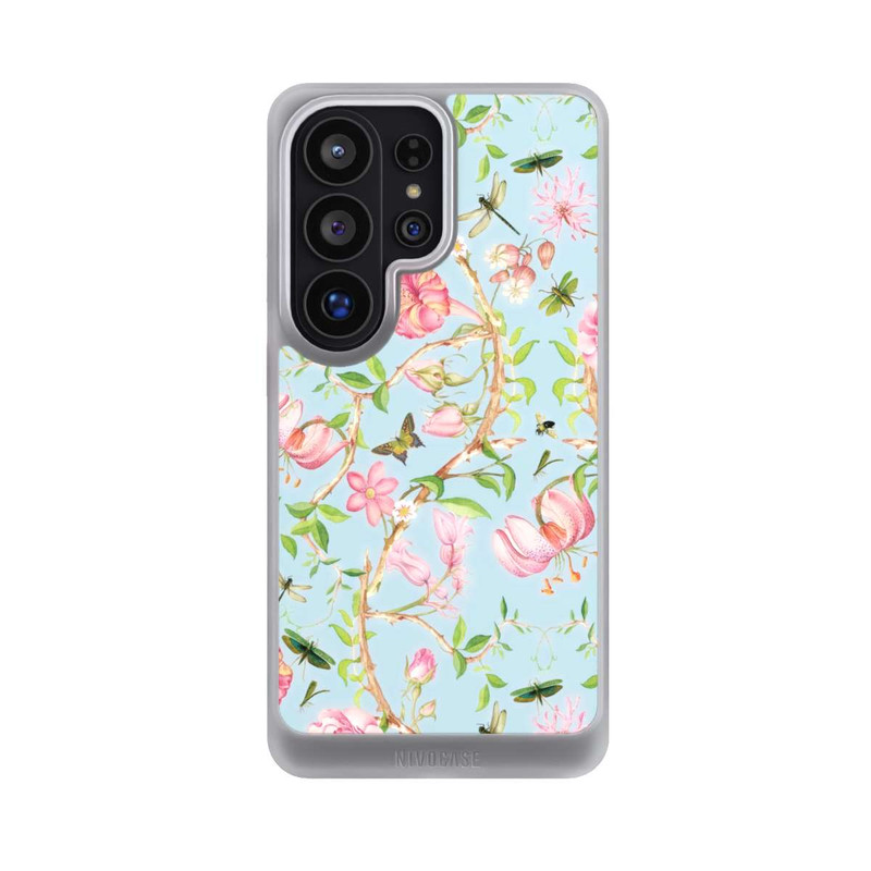 Galaxy S26 Ultra NIVOcore Vintage Botanic Flowers Blue