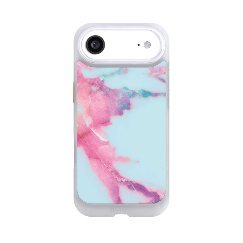 iPhone Air NIVOcore Light Blue Iridescent Vein Marble