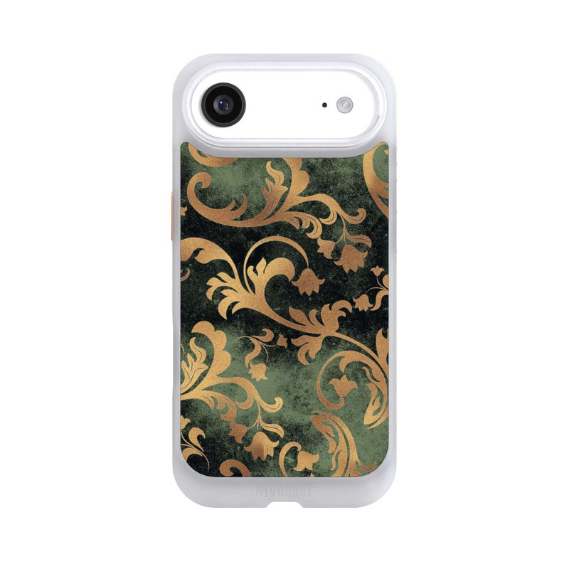 iPhone Air NIVOcore Damask Wallpaper Dark Green