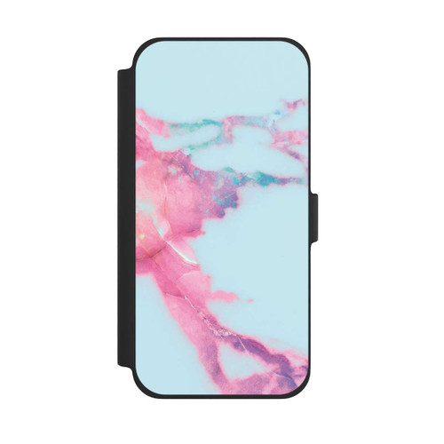 Apple iPhone 13 Pro Max NIVOflip Light Blue Iridescent Vein Marble