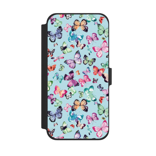 Apple iPhone 13 Pro Max NIVOflip Butterflies Pink Orange Blue