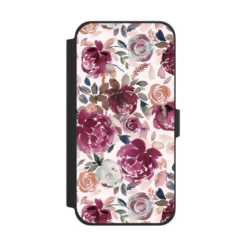 Apple iPhone 13 Pro Max NIVOflip Autumn Peonies and roses Pink