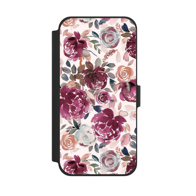 iPhone 13 Pro Max NIVOflip Autumn Peonies and roses Pink