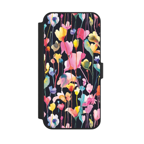 Apple iPhone 13 Pro Max NIVOflip Wild Flowers Black