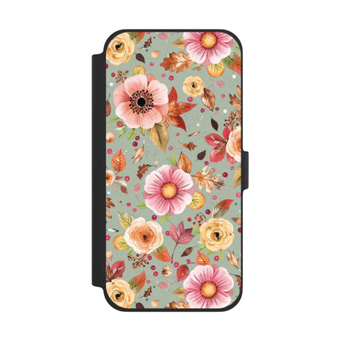 Apple iPhone 13 Pro Max NIVOflip Autumn Flowers Soft Green